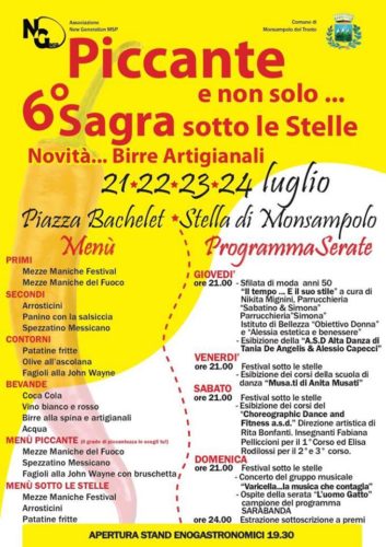 sagra sotto le stelle